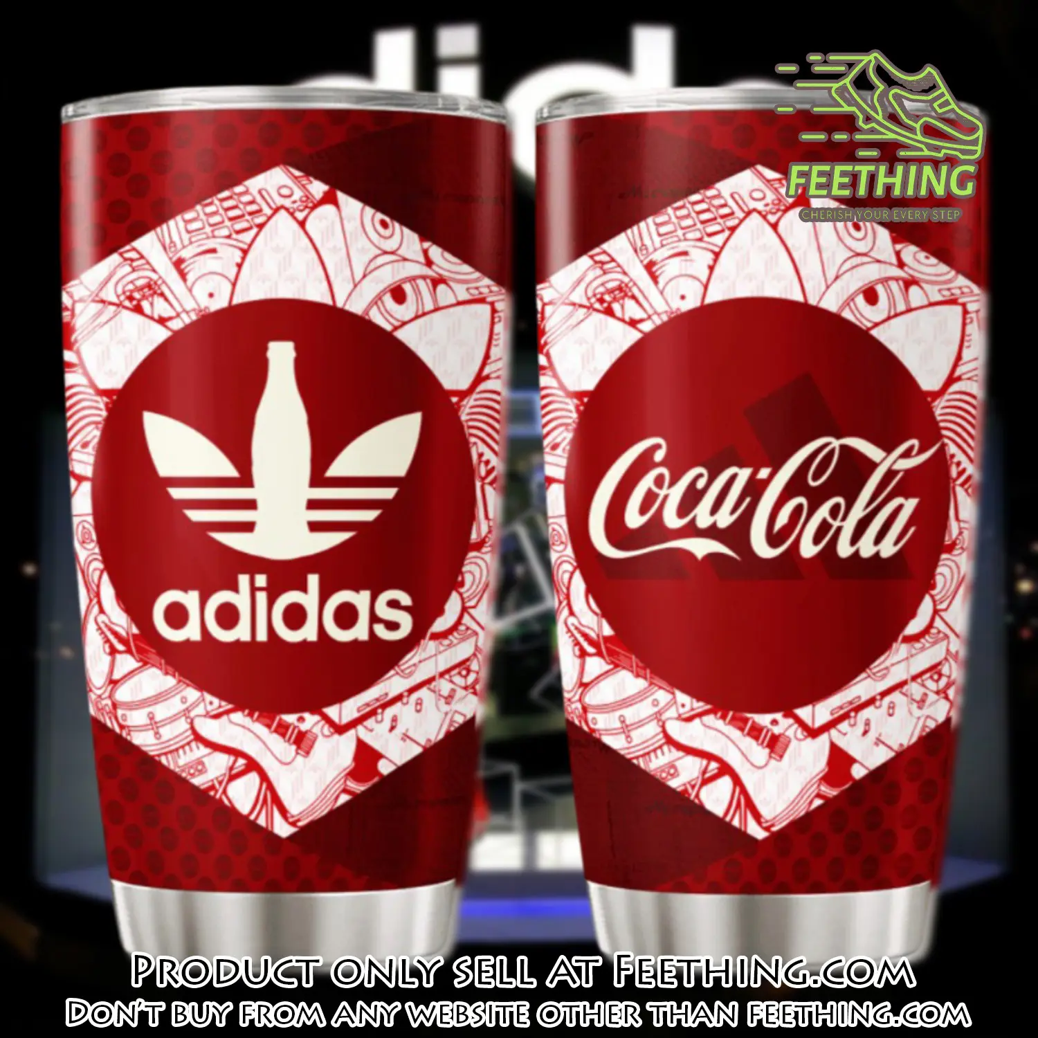 Adidas coca cola stainless steel tumbler 20oz30oz ft5006538